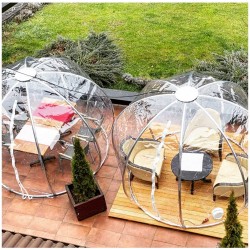 Structure DOME PVC - záhradné iglu, hliníková konštrukcia, PVC priehľadná strecha